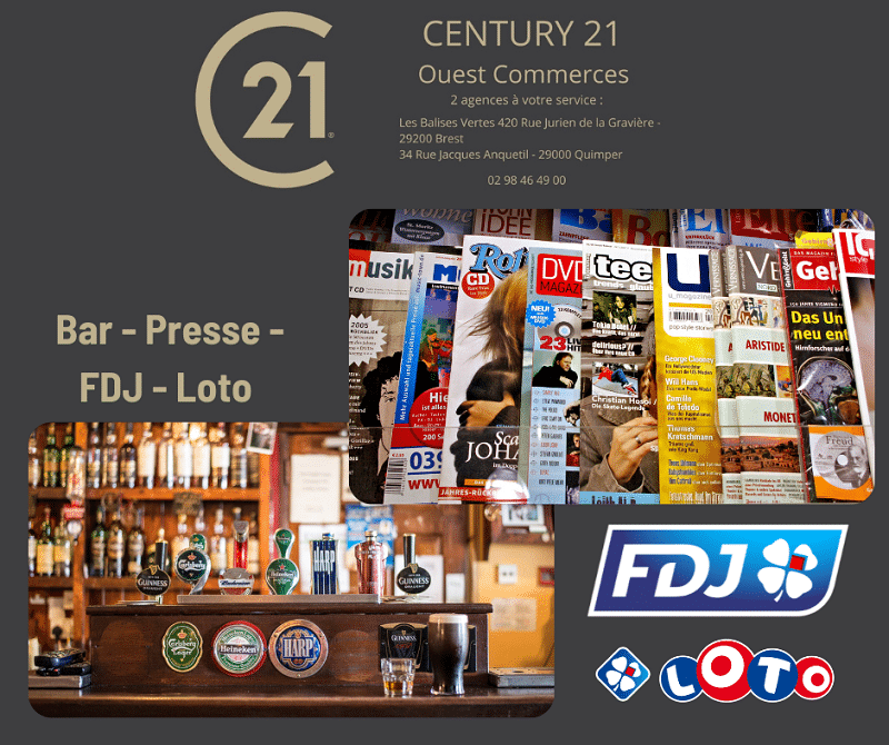 Vente fond de commerce Bar Tabac QUIMPER
